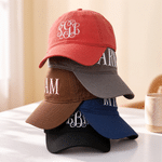 Casquette de baseball personnalisée, avec lettres brodées multicolores, 100 % coton, taille réglable – À porter au quotidien, cadeau d'anniversaire pour la famille et les amis
