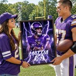 Personalized Lightning Heroes Sports Style Photo Canvas Prints with Name and Number Home Decor Birthday Gift for Football Lovers