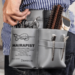 Personalized Multi-Compartment Scissors Comb PU Leather Hairdressing Scissors Waist Bag with Name Daily Use Birthday Gift for Hairstylist Barber