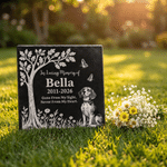 Personalized Pet Photo Acrylic Plaque Granite Garden Stone with Name and Year Memorial Sympathy Gift for Pet Owners