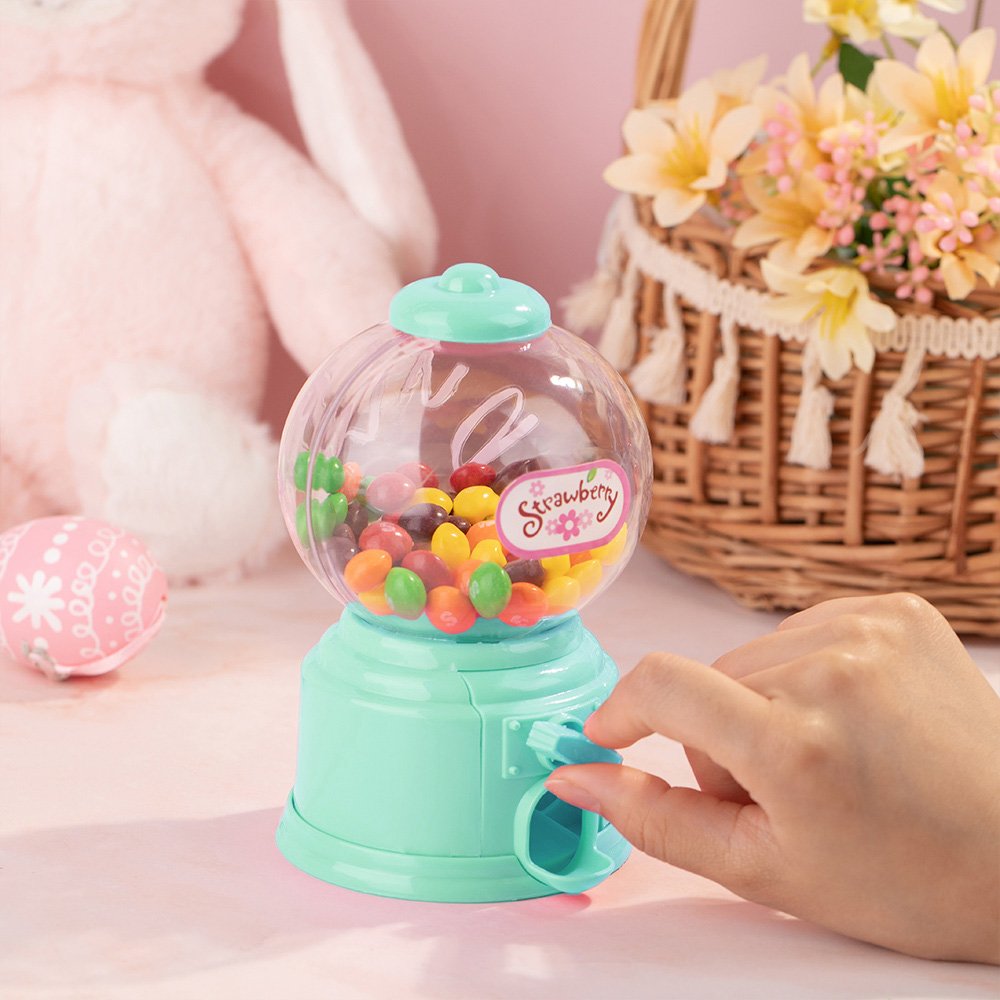 Personalized Colorful Mini Easter Manual Candy Dispenser with Name Gift for Kids 2