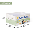 Personalized Just One More Story Cartoon Sleeping Baby Linen Storage Basket with Name and Handle Daily Use Birthday Baby Shower Gift for Baby