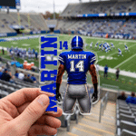 Personalised American Football Player Shirt Acrylic Magnetic Fridge Magnet with Name and Number Home Decor Game Day Birthday Gift for American Football Player Lover 4
