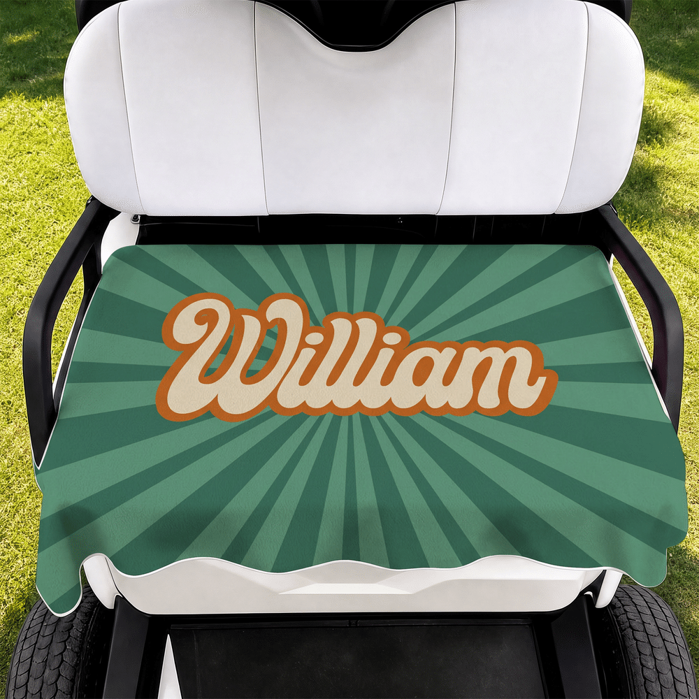 Coprisedile personalizzato, colorato e pratico per golf cart con nome – Accessori per il campo da golf – Regalo di compleanno per il country club – Per gli appassionati di golf e gli amici 4