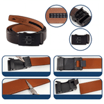 Personalised Engraved Stickman Couple Leather Belt with Name Daily Wear Christmas Gift for Husband Boyfriend