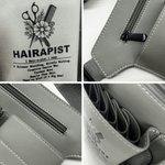 Personalized Multi-Compartment Scissors Comb PU Leather Hairdressing Scissors Waist Bag with Name Daily Use Birthday Gift for Hairstylist Barber
