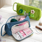 Personalised Multicolour Flannel Large Capacity Crochet Hook Organiser with Name Birthday Christmas Mother's Day Gift for Grandmother Crochet Enthusiasts 4