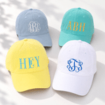 Casquette de baseball personnalisée, avec lettres brodées multicolores, 100 % coton, taille réglable – À porter au quotidien, cadeau d'anniversaire pour la famille et les amis