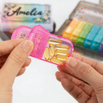 Personalised Daisy Pill Portable Weekly Pill Organiser Box with Name Healthcare Travel Storage Birthday Gift for Patient Traveller
