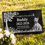 Personalized Pet Photo Acrylic Plaque Granite Garden Stone with Name and Year Memorial Sympathy Gift for Pet Owners