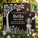 Personalized Pet Photo Acrylic Plaque Granite Garden Stone with Name and Year Memorial Sympathy Gift for Pet Owners