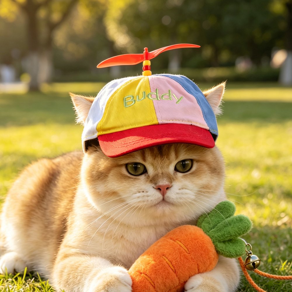 Op maat gemaakte, verstelbare baseballpet van bamboe met libelle-ontwerp en naam, voorzien van gaatjes voor de oren – geschikt voor dagelijks gebruik en als verjaardagscadeau voor huisdiereigenaren 4
