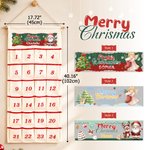 Gepersonaliseerde feestelijke kerstman- en engelen-adventskalender, kerstversieringen, cadeau voor het gezin en kinderen