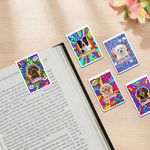 Personalized Pop Art Pet Photo Magnetic Bookmark Clip with Name Daily Use Birthday Christmas Gift for Bookworm Pet Lover