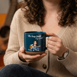 Personalized The Song Inside My Heart Guitar Cartoon Character 12 oz Ceramic Mug with Name and Title Daily Use Birthday Gift for Guitar Lover