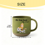 Personalized The Song Inside My Heart Guitar Cartoon Character 12 oz Ceramic Mug with Name and Title Daily Use Birthday Gift for Guitar Lover