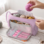 Personalised Multicolour Flannel Large Capacity Crochet Hook Organiser with Name Birthday Christmas Mother's Day Gift for Grandmother Crochet Enthusiasts 7