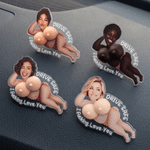 Personalized I Fucking Love You Funny Bikini Squishy Car Vent Clip with Photo Birthday Anniversary Valentine's Day Gift for Couples Boyfriend