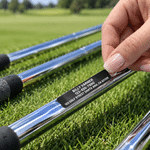Personalisierte, mehrfarbige, minimalistische Aufkleber zur Kennzeichnung von Golfschlägern mit Informationen gegen Verlust, mit Text – als Geburtstags-, Spieltags- oder Weihnachtsgeschenk für Golfbegeisterte