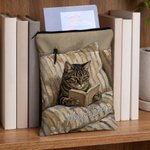 Funda para libro personalizada con foto estilo pintura al óleo nombre cremallera y bolsillo delantero regalo de cumpleaños para amantes de mascotas 3