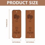 Personalised Retro Icon Handmade PU Leather Tag with Name and Text Handicrafts Shop Sewing Gift for Sewing Lovers 10