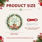 Personalised Highland Cow Baby Photo Ceramic Ornament with Name Family Gathering First Christmas Gift for Newborn