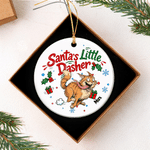 Personalised Merry Woofmas Cartoon Pet Photo Ceramic Ornament with Name Tree Decor Christmas Gift for Pet Owner Lover 7