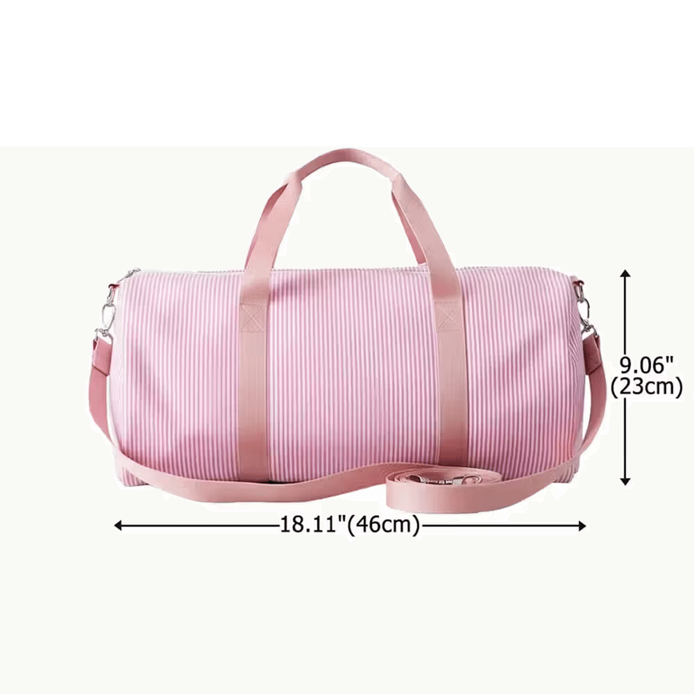 Personalized 3D-Effect Artwork Photo Striped Large Capacity Travel Bag with Name Number and Shoulder Strap Daily Use Birthday Gift for Sports Lovers 8