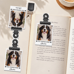 Personalised Pet Photo Paw Design Magnetic Bookmark Clip with Title and Text Birthday Book Club Gift for Bookworms Pet Lovers 6