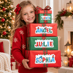 Personalized Snowman Snowflake Self-Adhesive Sticking Sticker Sheets Christmas Labels with Name Party Christmas Gift for Kids 3