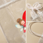 Sacchetto regalo trasparente personalizzato con iniziale e nome 