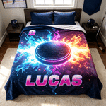 Personalised Sports Pattern Warm Cosy Softs Throw Blanket with Name Bedroom Decor Travel Use Birthday Christmas Gift for Sports Lovers Kids 7