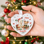Personalised Cute Reindeer My 1st Christmas Design Ceramic Ornament with Name and Year Christmas Tree Decor Christmas Gift for Newborns