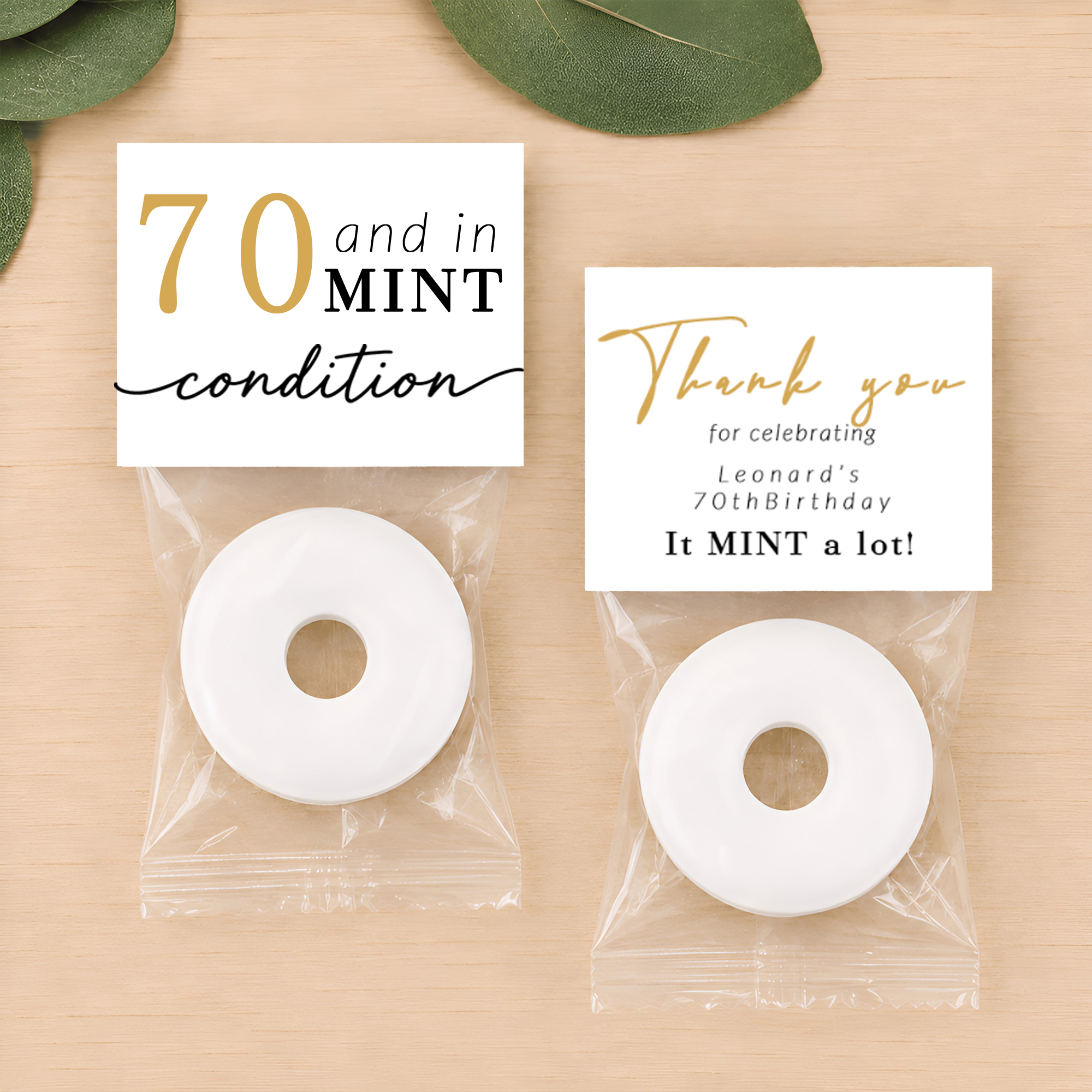 Individuell gestaltete, lustige Aufkleber für Minzbonbons mit Alter und Text – Dekoration für Süßigkeiten, Meilenstein-Geburtstagsfeier, Geschenk für Partyplaner, Frauen, Männer, Familie und Freunde