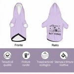 Felpa con cappuccio personalizzata, coordinata con grafica pugno e zampa tra cane e padrone e nomi - Regalo di compleanno per amanti di cani 7