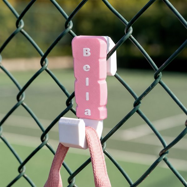 Personalized Racket Handle Design Multicolor Bag Hook with Name Sports Gear Accessory Birthday Game Day Team Gift for Tennis Players Sports Lovers