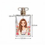 Personalisierter Parfumflakon 50 ml mit 3D-Fotoporträt | mit Namen & Geburtsblumen | Geburtstagsgeschenk für Brautjungfern Frauen & Freundinnen 7