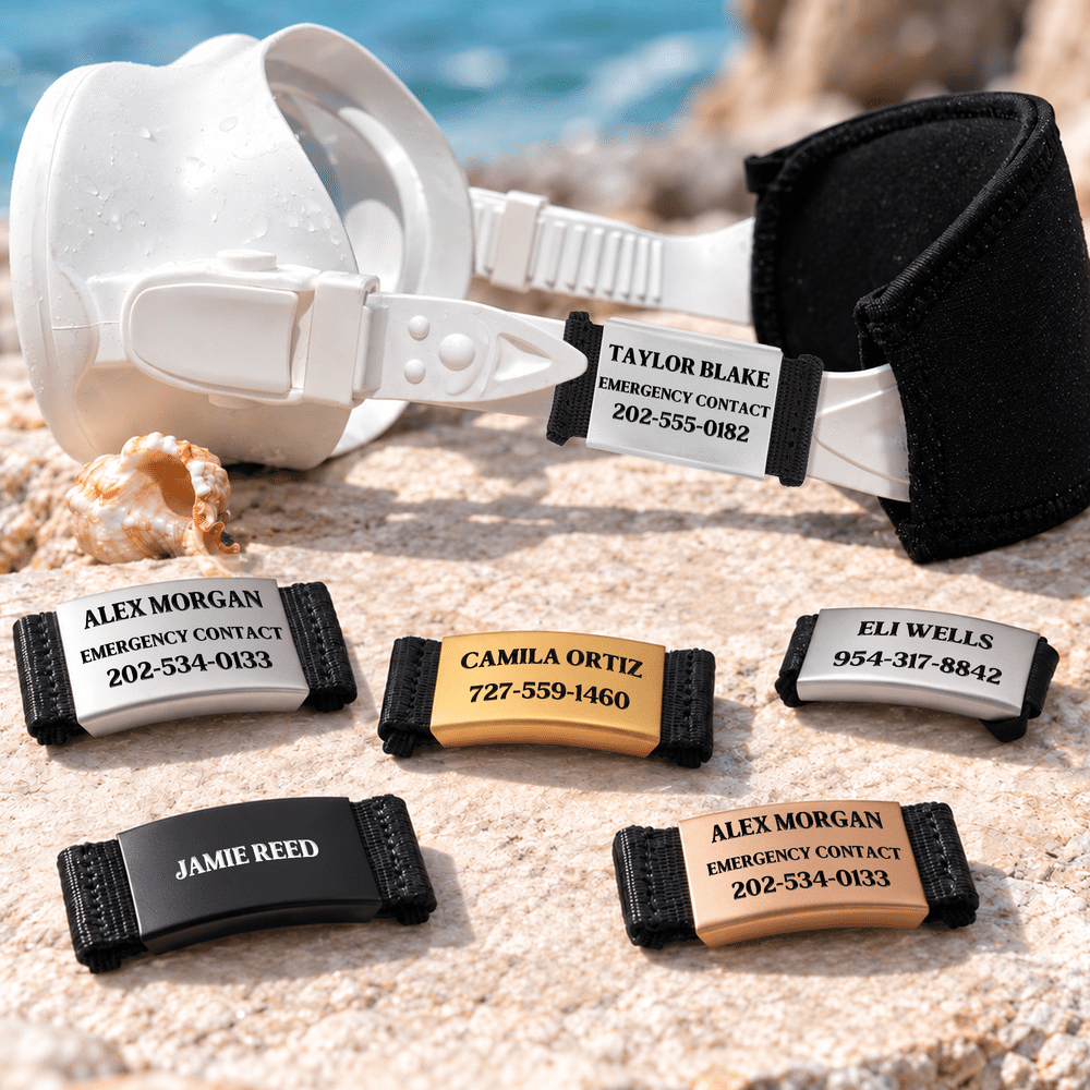 Personalized Emergency Identification Medical Alert Tag with Engraved Text Daily Wear Medical Birthday Gift for Diabetic Patients Allergy Sufferers 6