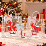 Sacchetto regalo trasparente personalizzato con iniziale e nome 
