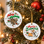 Personalised Merry Woofmas Cartoon Pet Photo Ceramic Ornament with Name Tree Decor Christmas Gift for Pet Owner Lover 2