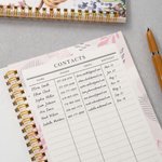 Personalised Watercolor Style Pet Photo 2026-2028 Monthly Planner Spiral Notebook with Name Monthly Planning Pages Birthday Gift for Pet Lover Owner