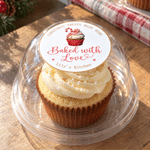 Personalized Cute Baking Pattern Waterproof Stickers Labels with Title and Text Gift Decor Christmas Party Favors for Baking Bread Lover