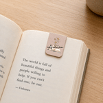 Personalised Vintage Birth Flower Book Magnetic PU Leather Bookmark Clip with Name Birthday Book Club Gift for Book Lovers Bookworms 6