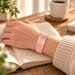 Personalized Pink Ribbon Bow Medical Alert Bracelet with Engraved Text Daily Wear Emergency Jewellery Birthday Gift for Breast Cancer Woman