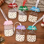 Personalised Sourdough Starter Jar Acrylic Christmas Ornament with Text and Year Christmas Gift for Bakers Bread Lovers 2