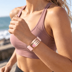 Personalized Pink Ribbon Bow Medical Alert Bracelet with Engraved Text Daily Wear Emergency Jewellery Birthday Gift for Breast Cancer Woman