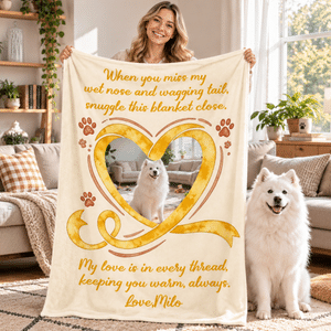 Coperta morbida personalizzata con foto, motivo multicolore a cuori e impronte di zampe, con nome: decorazione per la casa, regalo di compleanno o commemorativo per gli amanti degli animali domestici