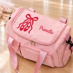 Sac de voyage personnalisé à plusieurs compartiments sur le thème du ballet, avec prénom et bandoulière : un cadeau d'anniversaire indispensable pour les passionnés de ballet
