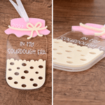Personalised Sourdough Starter Jar Acrylic Christmas Ornament with Text and Year Christmas Gift for Bakers Bread Lovers 8
