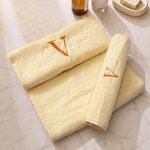 Personalized Embroidered Initial 100% Cotton Hand Towel Bath Towel with Name Daily Use Christmas Birthday Gift for Family Friend